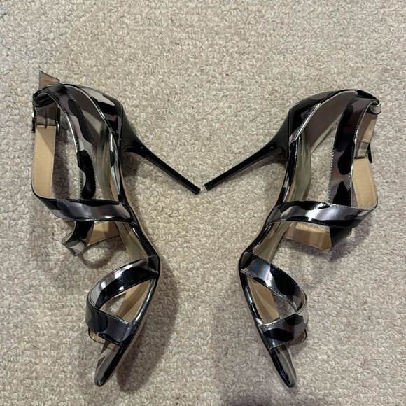 Jimmy Choo Lottie Camo Heels in Steel Mix - NIB, dust bag included. - Picture 2 of 7